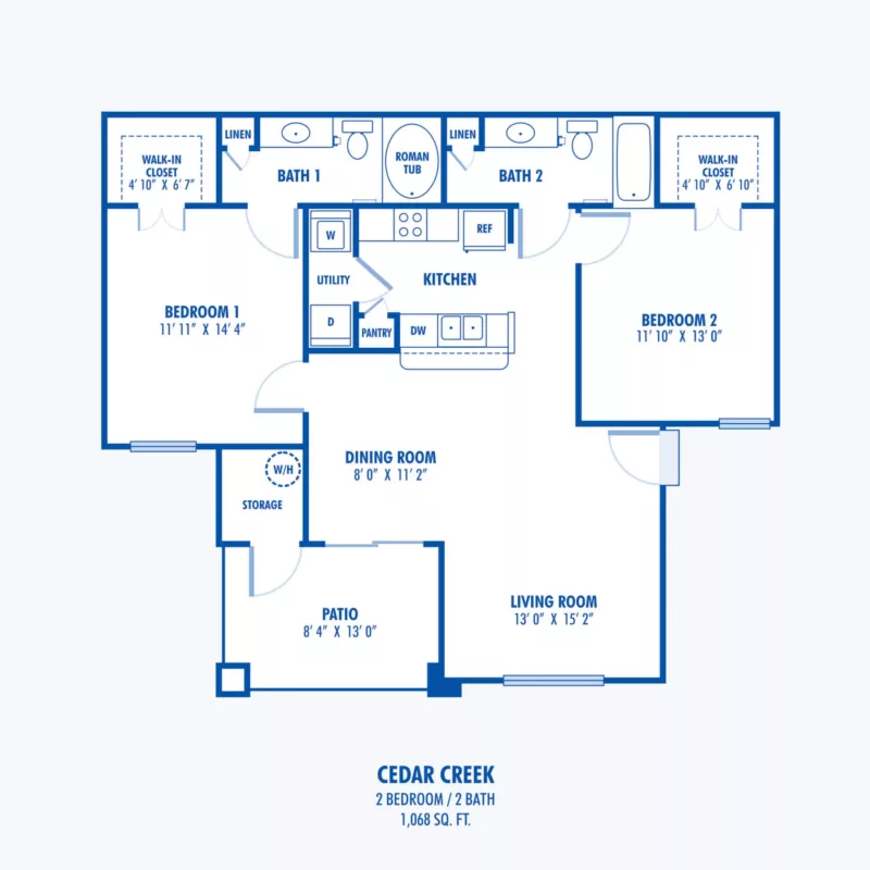 Cedar Creek blueprint floorplan