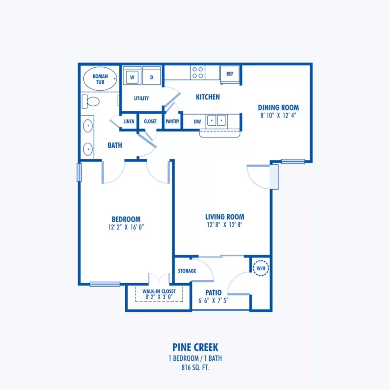 Pine Creek blueprint floor plan